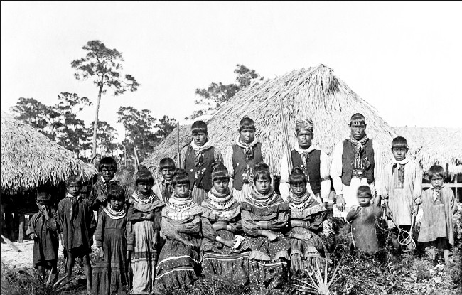 Last Encampment of Seminoles on Pine Island - click for closeup