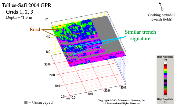 Tell es-Safi GPR Grids 1, 2, 3